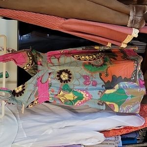 Cute halter paisley floral summer dress by LeShop